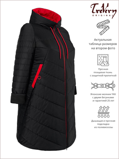Пальто женское Trevery 92263-1 черное 62 RU