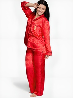 Пижама женская Victorias Secret 11229333 красная XL Regular