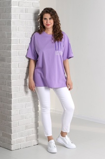 Футболка женская Виолетта Мохито-1 фиолетовая 48 RU Violetta