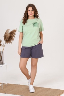 Трикотажные шорты женские Виолетта Вологда-5 темно-серые 56 RU Violetta