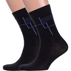 Комплект носков мужских VASILINA 2-1С3106 черных 29-31, 2 пары
