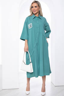 Платье женское LT Collection Индира зеленое 50 RU