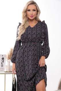 Платье женское LT Collection Купава черное 52 RU
