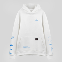 Худи унисекс КосмоМерч Космические системы белое XL/2XL