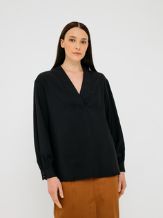 Блуза женская N.O.M.I B23050-100 черная 42 RU Nomi