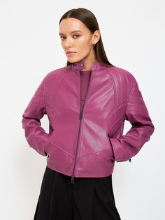 Кожаная куртка женская Concept Club 10200130342 розовая S