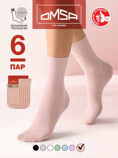Комплект носков женских Omsa 254-6 розовых 35-38, 6 пар