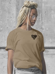 Футболка женская HYPNOTICA сердечко - 20 бежевая 3XL