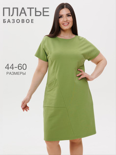 Платье женское N.E.W.image П-181 зеленое 50 RU