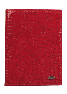 Обложка для паспорта унисекс PETEK 581K красная/лакированная