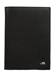 Обложка для паспорта унисекс PETEK 581K черная/под сафьян