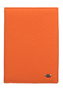 Обложка для паспорта унисекс PETEK 581K оранжевая/матовая
