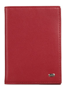 Обложка для паспорта унисекс PETEK 581K красная/гладкяя