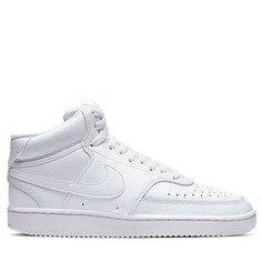 Кеды унисекс Nike Court Vision Mid белые 42.5 EU