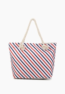 Пляжная сумка женская Rosedena BAG-46-11969-1, красно-белый
