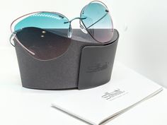 Солнцезащитные очки женские Silhouette 10 бирюзовые