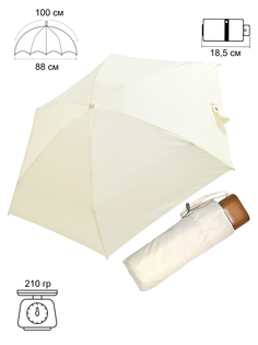 Зонт женский Ame Yoke Umbrella M52-5S бежевый