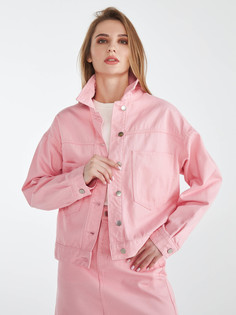 Джинсовая куртка женская Velocity LJCK068 розовая 2XL