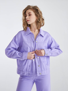 Джинсовая куртка женская Velocity LJCK068 фиолетовая XS
