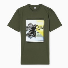 Футболка мужская Горы зеленая 50 RU No Brand