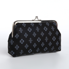 Косметичка женская NoBrand Carolus черная, 10,5х1,5х18 см
