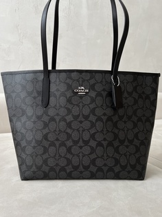 Сумка тоут женская Coach Tote Bag graphite black