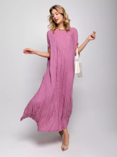 Платье женское B.INN.STL 7777 розовое 42-54 RU