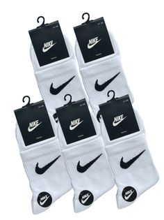Комплект носков мужских Nike C-18-3 белых 41-47, 5 пар