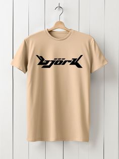 Футболка мужская HYPNOTICA музыка BJORK - 1638 бежевая 2XL