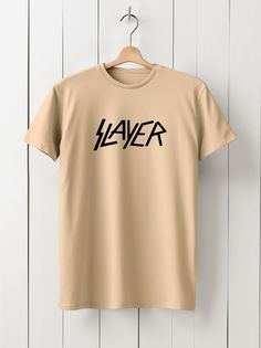 Футболка мужская HYPNOTICA музыка Slayer - 1593 бежевая 2XL