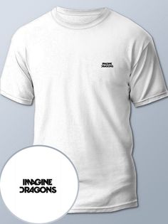 Футболка мужская HYPNOTICA imagine dragons - 483 белая 2XL