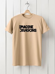 Футболка мужская HYPNOTICA музыка Imagine Dragons - 1648 бежевая L