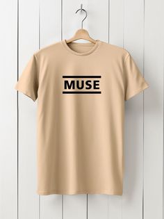 Футболка мужская HYPNOTICA музыка MUSE - 1646 бежевая M