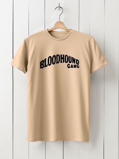 Футболка мужская HYPNOTICA музыка Bloodhound Gang - 1654 бежевая XL