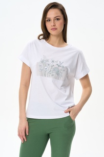 Футболка женская LORY K5421 белая 52 RU