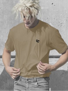 Футболка мужская HYPNOTICA minimal trend динозавр- 34 бежевая 3XL