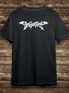 Футболка мужская HYPNOTICA музыка DragonForce - 1664 черная 3XL