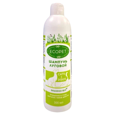 Шампунь для кошек и собак EcoPet луговой, 300мл No Brand