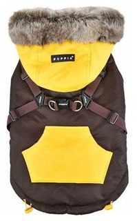 Жилет для собак Puppia, унисекс, коричневый, XL, длина спины 36 см
