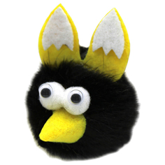 Игрушка для кошек sh-07532 Ушастик Викентий из натуральной норки No Brand