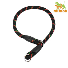 Ошейник - удавка для собак Пижон, красный, текстиль, 1,2 х 60 см