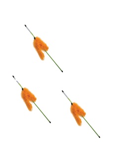 Игрушка для кошек Triol Удочка-дразнилка Кисточка, 12 х 50 см, 3 шт