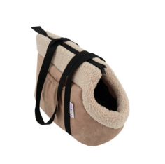 Сумка-переноска для собак и кошек Foxie Softy Classic 30х20х20 см, коричневая