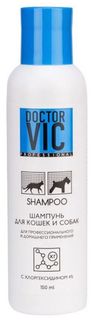 Шампунь для собак и кошек Doctor VIC с хлоргексидином, 4%, 150 мл