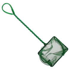 Сачок для аквариума Тритон №8 зеленый с ручкой, 20см