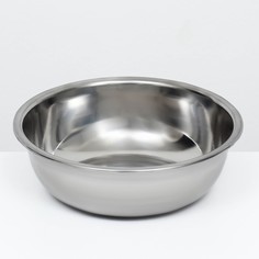 Миска металлическая эконом, 2,4 л, 23 х 8 см Пижон