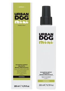 Шампунь-спрей для собак URBAN DOG Mini без ополаскиваний, молочный протеин, 200 мл