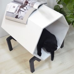 Напольный домик для животных PetsApartments шестигранный р-р L черный, белый