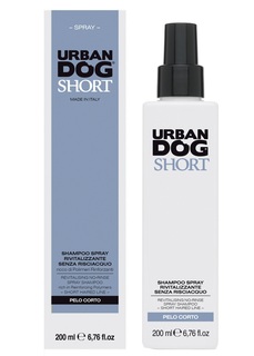 Шампунь-спрей для собак URBAN DOG Short без смывания, кокосовое масло и персик, 200 мл
