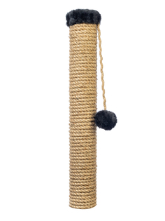 Сменный столбик Chauzi когтеточка для кошки с игрушкой высота 52 см, черный